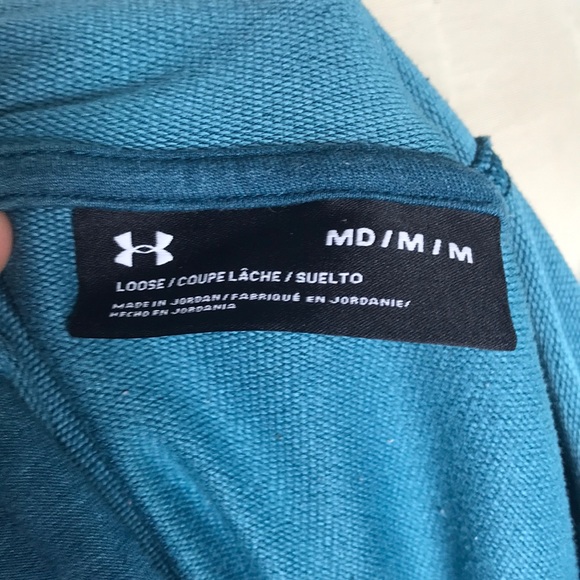 🌻 3/25 🌻UA Bayou Blue Open Back Loose Sweatshirt - Picture 6 of 7